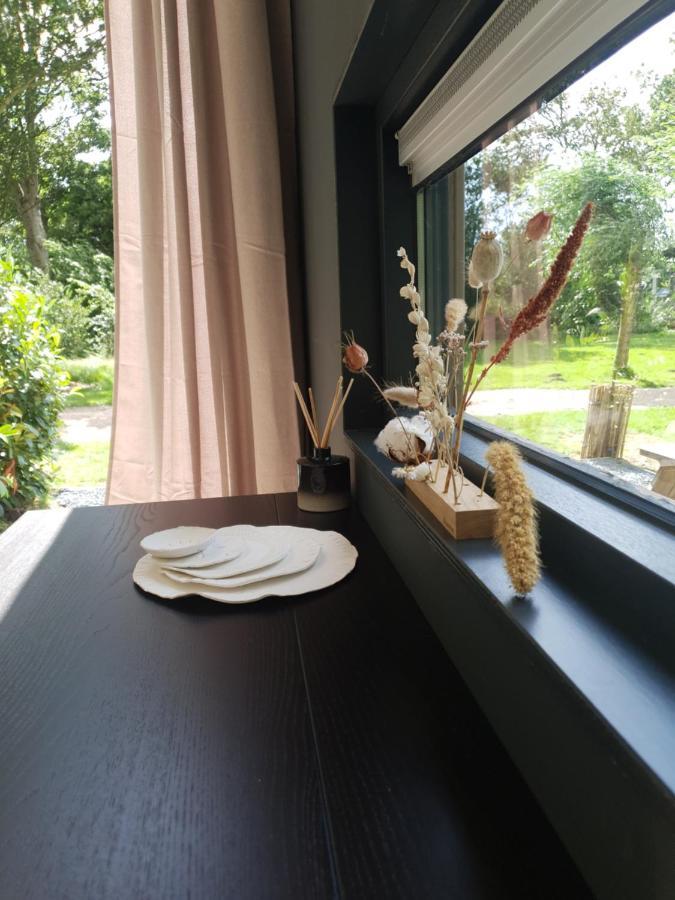 Modern Tiny House Op Rustig Watersportpark Villa Elahuizen Kültér fotó